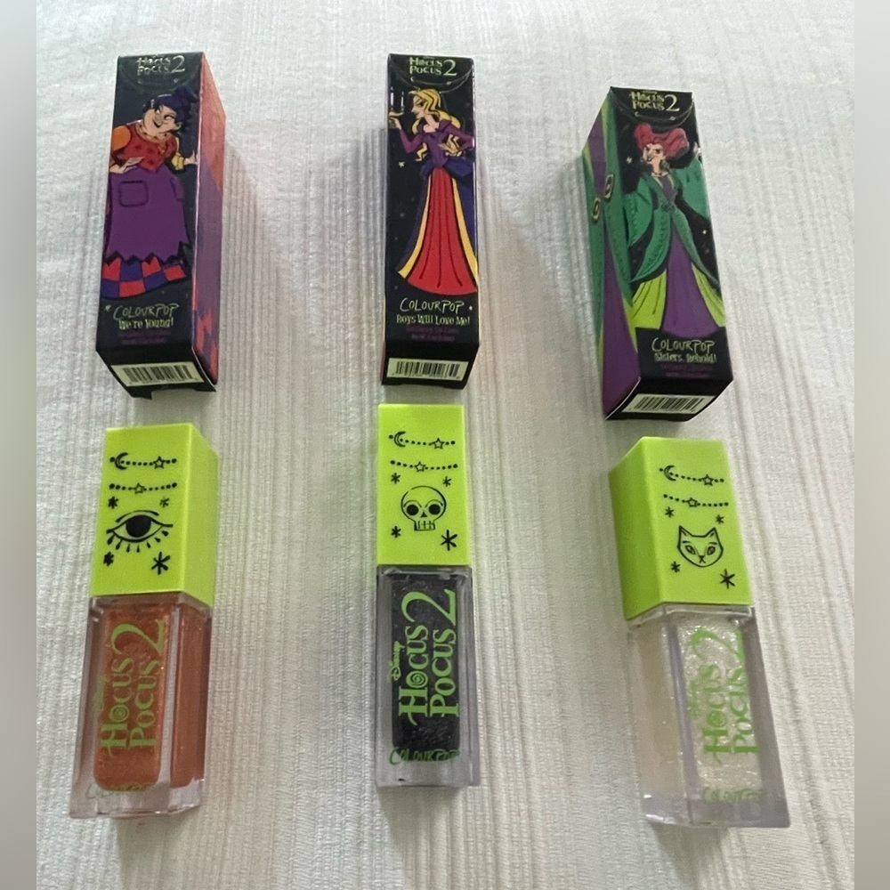 ColourPop Hocus Pocus 2 So Glassy Lip Gloss Set – NWT – Limited Edition